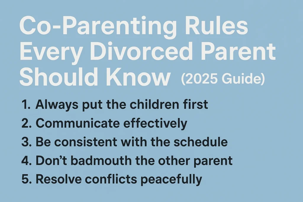 Co-Parenting Rules Every Divorced Parent Should Know (2025 Guide)